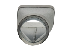 Thermoduct verloopstuk 170x80 naar diameter 150 mm tbv instortkanaal