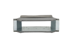 Thermoduct zijaansluiting 220x80 mm voor rechthoekig instortkanaal