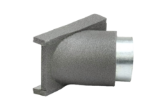 Thermoduct 45 graden aftak stuk 80 mm