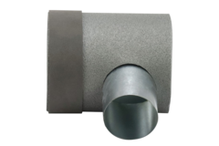 Thermoduct instortpot diameter 125mm H=80 mm enkel met gat voor tunnelbouw