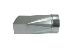 Verloopstuk 220x80 mm naar diameter 150 mm tbv instortkanaal