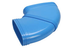 Wavin Ventiza bocht 90 graden PVC ovaal 235x80 mm horizontaal M/M