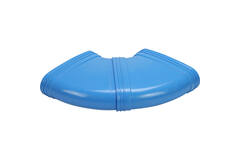 Wavin Ventiza bocht 90 graden PVC ovaal 235x80 mm horizontaal M/M