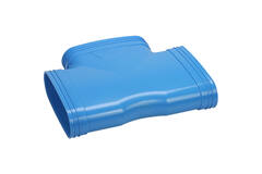Wavin Ventiza T-stuk 90 graden PVC ovaal 235x80 mm M/M/M