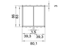 Wavin Ventiza lijmmof PVC ovaal 195x80 mm M/M
