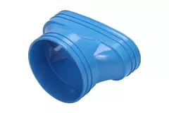 Wavin Ventiza verloop PVC ovaal 195x80 mm naar 125 mm M/M