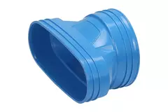 Wavin Ventiza verloop PVC ovaal 195x80 mm naar 125 mm M/M