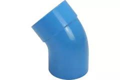 Wavin Ventiza bocht 45 graden PVC rond met diameter 125 mm M/S