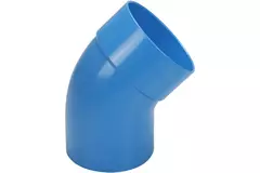 Wavin Ventiza bocht 45 graden PVC rond met diameter 125 mm M/S