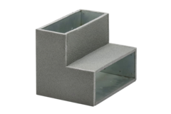 Thermoduct instortbocht 90 graden 220x80 mm verticaal
