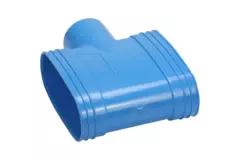 Wavin Ventiza T-stuk PVC ovaal 195x80 mm M/M/S