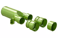 Ubbink Air Excellent 48C ventieladapter met diameter 125 mm