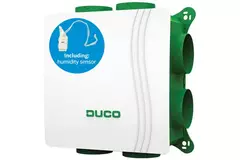 DucoBox Silent 400 m³/h + vocht boxsensor - randaarde stekker