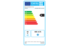 DucoBox Silent Connect Pakket 400 m³/h + RFT bediening batterij + 4 ventielen - randaarde stekker