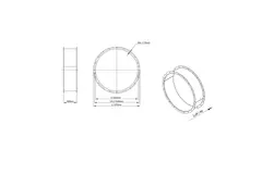 Verbindingsstuk voor axiaalventilator - RVS 1250 02