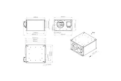Buisventilator 150mm geïsoleerd - ISORX 150 EC K 01
