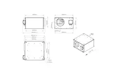 Buisventilator 200mm geïsoleerd - ISORX 200 EC K 01