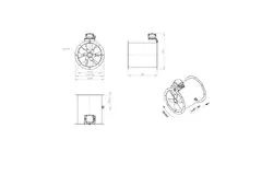 Axiaal 315 mm kanaalventilator - AL 315 D2 01 CFG