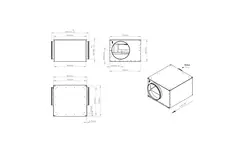 Buisventilator 450mm geïsoleerd - ISOR 450 EC K 01