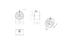 Axiaal 900 mm kanaalventilator - AL 900 D6 02 CFG