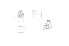 Axiaal 315 mm kanaalventilator rookgas F300- AL 315 D4 F3 01 CFG