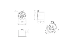 Axiaal 400 mm kanaalventilator rookgas F300- AL 400 D2 F3 01 CFG