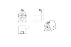 Axiaal 355 mm kanaalventilator - AL 355 D2 01 CFG