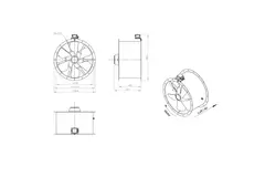 Axiaal 710 mm kanaalventilator - AL 710 D6 01 CFG