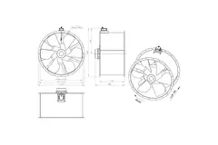 Axiaal 1250 mm kanaalventilator - AL 1250 D6 01 CFG