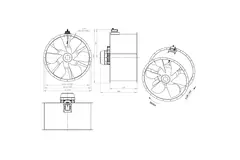 Axiaal 1250 mm kanaalventilator - AL 1250 D6 02 CFG