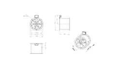 Axiaal 400 mm kanaalventilator rookgas F400 - AL 400 D2 F4 02 CFG