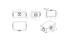 Buisventilator 200 mm geïsoleerd energiezuinig - EM DUO 200 EC K 01