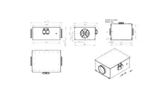 Buisventilator 280 mm geïsoleerd energiezuinig - EM DUO 280 EC K 01