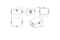 Buisventilator 280 mm geïsoleerd energiezuinig - EM DUO 280 EC K 01