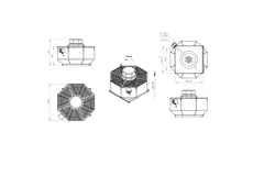 Dakventilator verticaal metaal - DVL 500 D4 RK 02