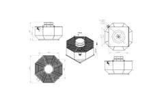 Dakventilator verticaal metaal - DVL 710 D6 RK 01