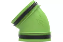 Duco aansluitstuk 45° met rubber D160/D160 (M/M)