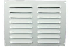 Metalen rechthoekige sleuf rooster 260x190 wit - MR2619