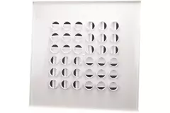 Multinozzle plafondrooster 596x596mm - MN24 RAL 9016
