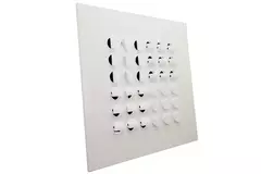 Multinozzle plafondrooster 596x596mm - MN24 RAL 9016
