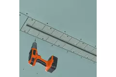 Ergovent instucbaar frameloos lijnrooster 1000 mm met aansluitdiameter 90 mm - profiel