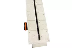 Ergovent instucbaar frameloos lijnrooster 1050 mm met aansluitdiameter 90 mm - modulair - 1 sleuf