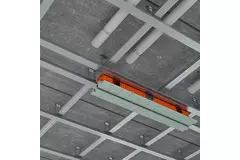 Ergovent instucbaar frameloos lijnrooster 1050 mm met aansluitdiameter 90 mm - modulair - 1 sleuf