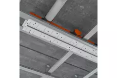 Ergovent instucbaar frameloos lijnrooster 600 mm met aansluitdiameter 75 mm - profiel