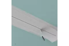 Ergovent instucbaar frameloos lijnrooster 600 mm met aansluitdiameter 75 mm - profiel