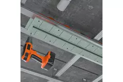 Ergovent instucbaar frameloos lijnrooster 1000 mm met aansluitdiameter 75 mm - profiel