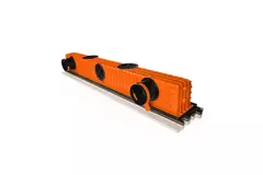Ergovent instucbaar frameloos lijnrooster 1050 mm met aansluitdiameter 90 mm - modulair - 1 sleuf