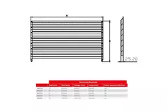 Maxivent by Econox lamellenrooster voor M4512 horizontaal low profile - LV