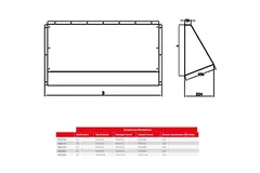 Maxivent weersbestendige beschermkap voor M4555 horizontaal low profile - HD