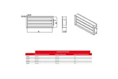 Maxivent demper met actuator voor M4007 horizontaal links - DAL